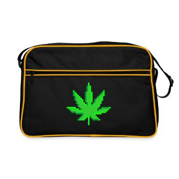 Pixelart No. 8 sheets / color - Retro Bag - black/gold - Front