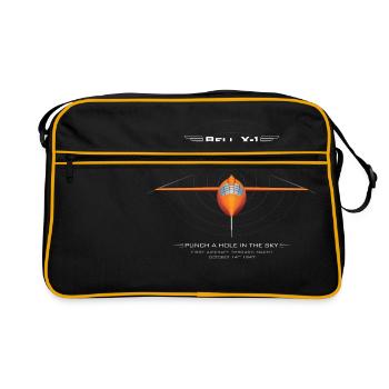 Bell X-1: Punch A Hole In The Sky - Retro Bag - black/gold - Front