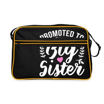 Promoted To Big Sister - Sac Retro - noir/or - Devant