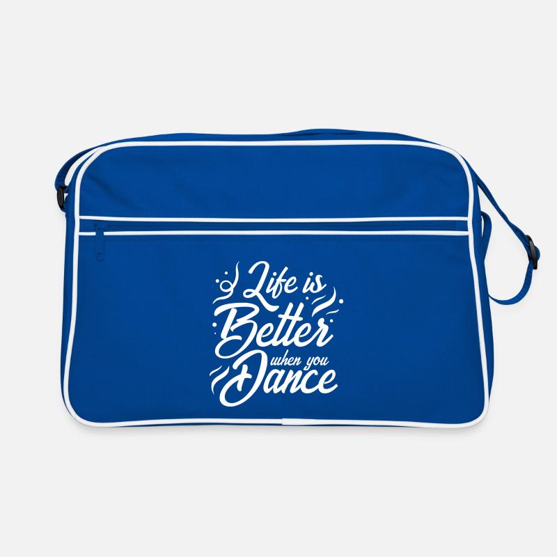Das Leben ist besser, wenn Sie tanzen tanzen Hobby Geschenk Retro Tasche
