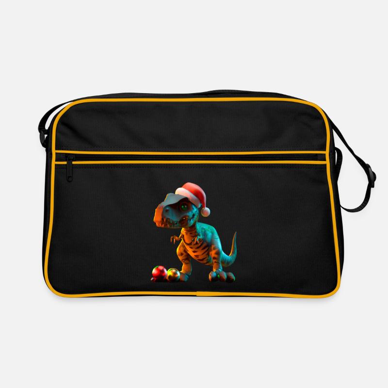Xmas Trex Dino Christmas T-Rex Retro Bag