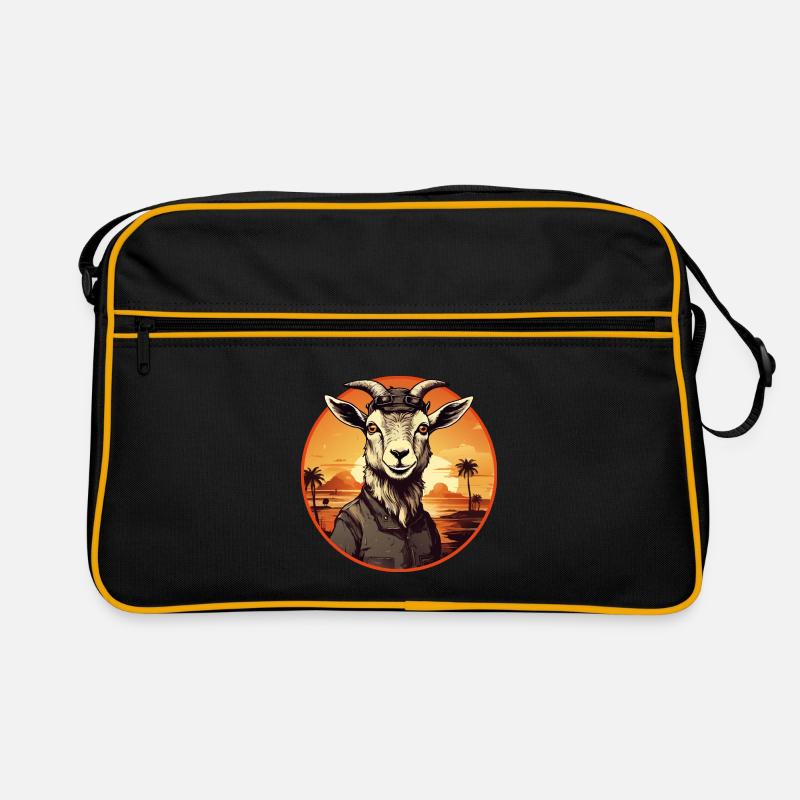 Chèvre rétro vintage dans le désert Sac Retro