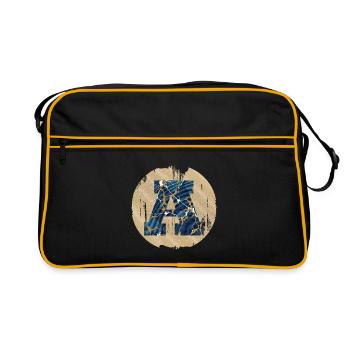 e 16 a - Retro Bag - black/gold - Front