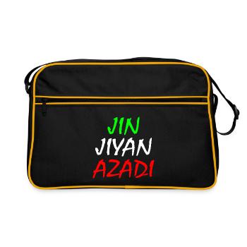 Women life freedom jin jiyan azadi - Sac Retro - noir/or - Devant