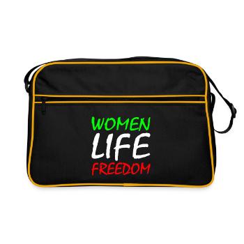 Women life freedom iran - Retro Bag - black/gold - Front