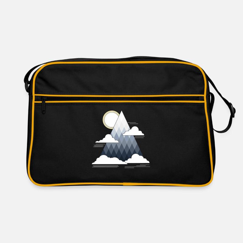 Impression d'art randonnée montagne nuage Sac Retro