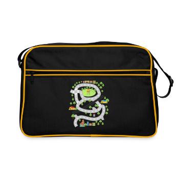 Chemise de tapis de jeu de voiture pour papa - Sac Retro - noir/or - Devant