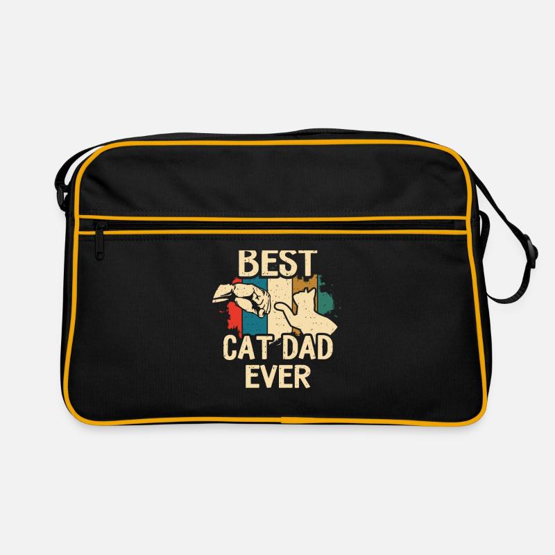 Meilleur papa de chat de tous les temps - Cadeau de père de chat rétro vintage Sac Retro