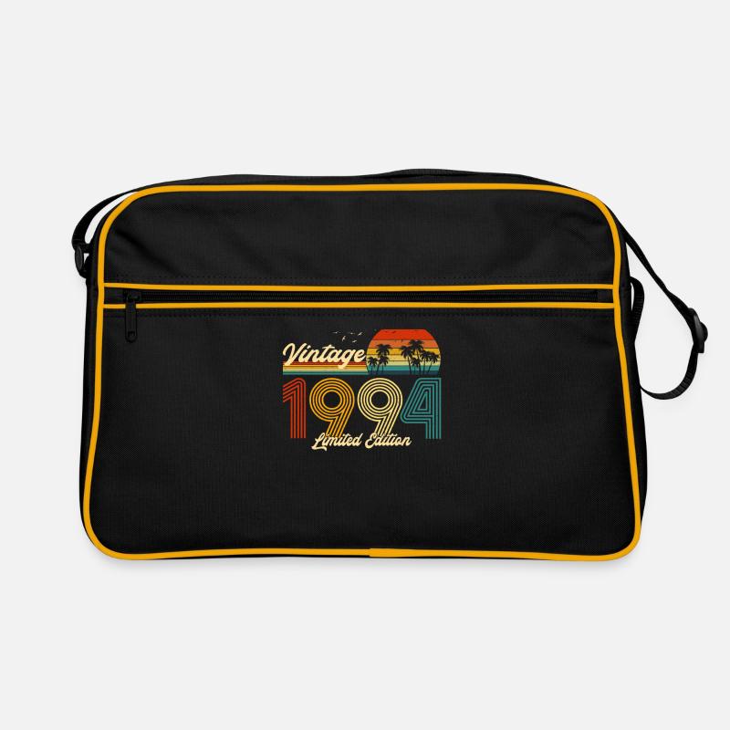 Vintage 1994 Limited Edition Geschenk zum Geburtstag - Retro Tasche - Schwarz/Gold