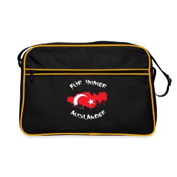 FÜR IMMER AUSLÄNDER | TÜRKEI | OSMANLI | CUKUR - Retro Tasche - Schwarz/Gold - Vorne