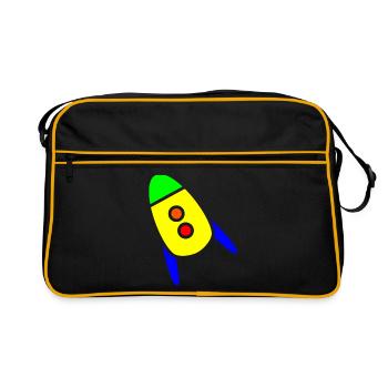 Rocket kid ok - Retro Bag - black/gold - Front