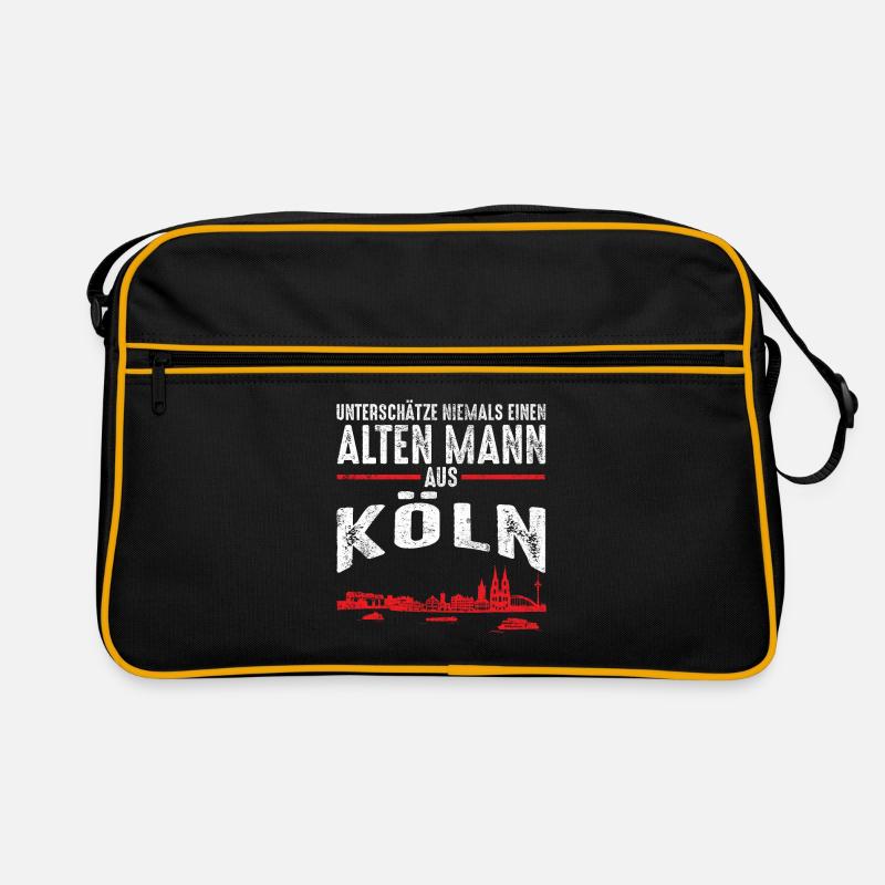 Alter Mann - Köln Kölner | Retro Vintage Style Retro Tasche