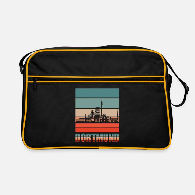 Dortmund Dortmunder Skyline Geschenkidee Retro Tasche