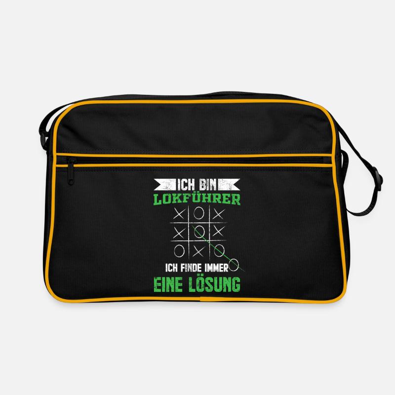 Lokführer Retro Tasche