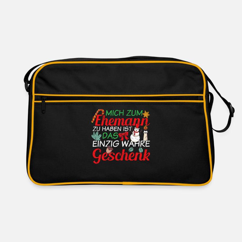 Weihnachtssprüche Ehemann Vater Papa Geschenk Retro Tasche