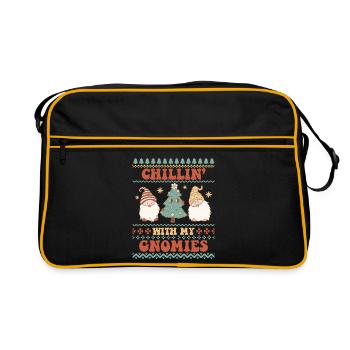 Pull de Noël moche - Sac Retro - noir/or - Devant