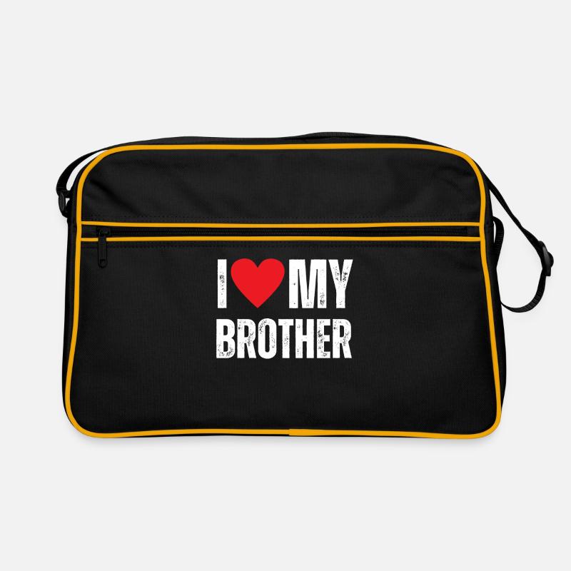 J’aime mon frère Sac Retro