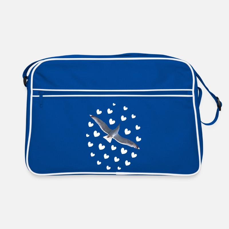 Seagull in flight be free like a bird Retro Bag