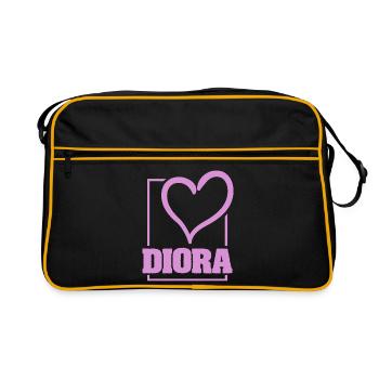 Bachelorette Diora - Sac Retro - noir/or - Devant