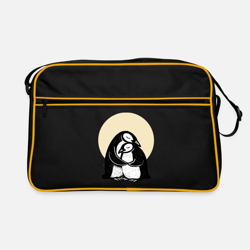 Hugging Penguins Duo Retro Bag