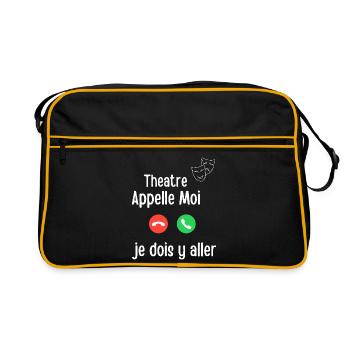 Theatre Appelle Moi Urgence - Sac Retro - noir/or - Devant