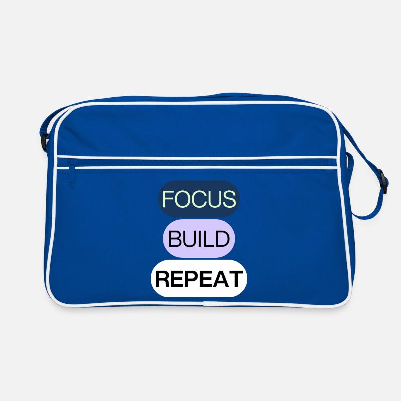 Focus, Build, Repeat – Creator Mindset Retro Bag