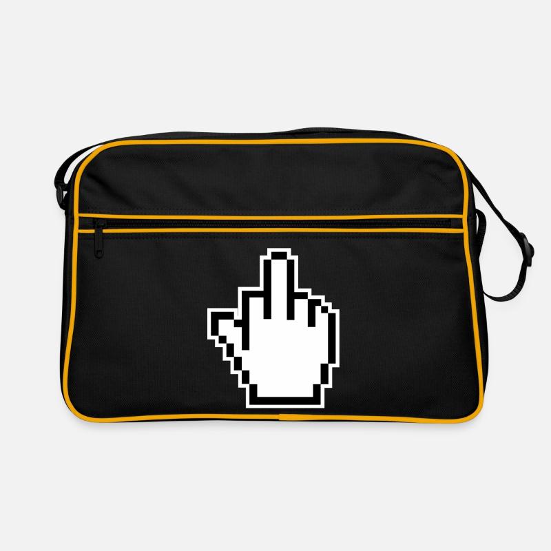 Middle Finger Cursor Middlefinger Retro Bag