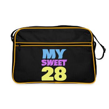 28 - Retro Bag - black/gold - Front