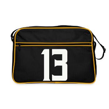 13 - Retro Bag - black/gold - Front