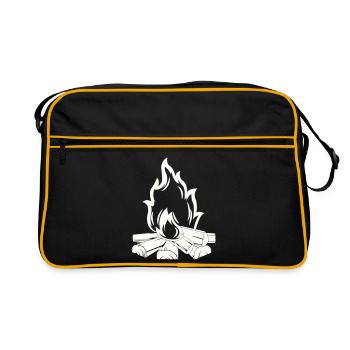 Campfire - Retro Bag - black/gold - Front