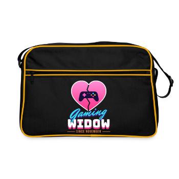 Gaming Widow - Retro Tasche - Schwarz/Gold - Vorne