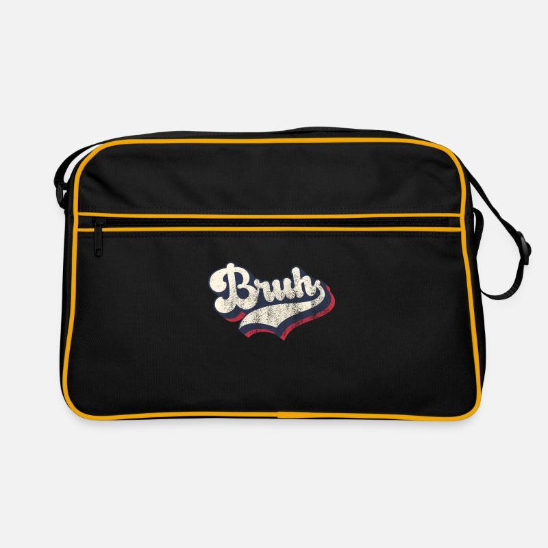 Vintage Retro Bruh Slang Meme Sarcastic Retro Bag