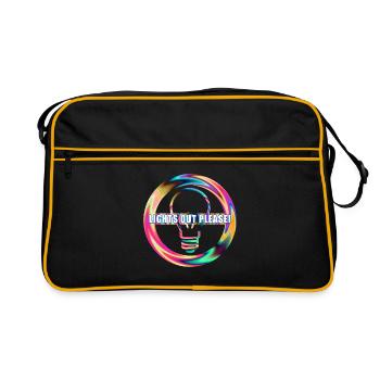 Éteignez la lumière de la lampe - Sac Retro - noir/or - Devant