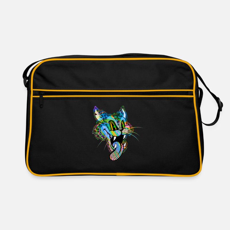 Leopard Comic Psychedelisch Retro Tasche