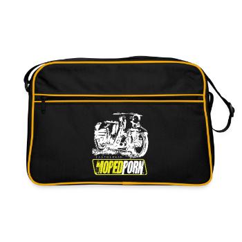 Simson Schwalbe KR51 - MOPEDPORN - Retro Tasche - Schwarz/Gold - Vorne