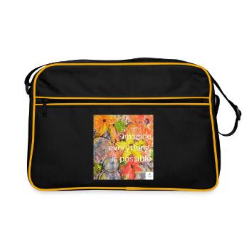 imagine everything is possible I statementstyle - Retro Bag - black/gold - Front
