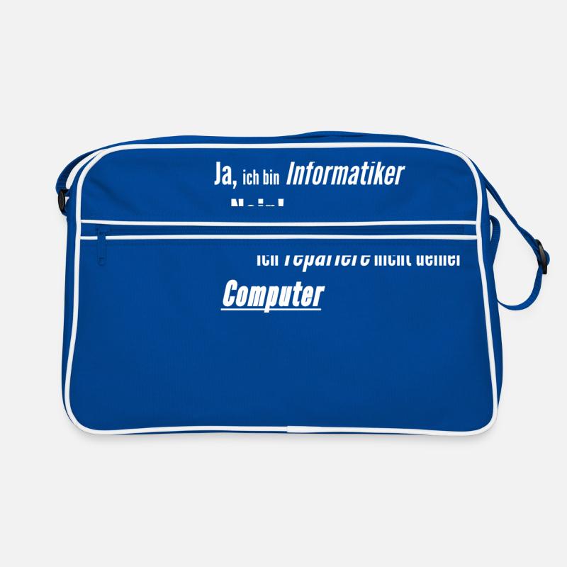 Informatiker Computer kaputt Retro Tasche