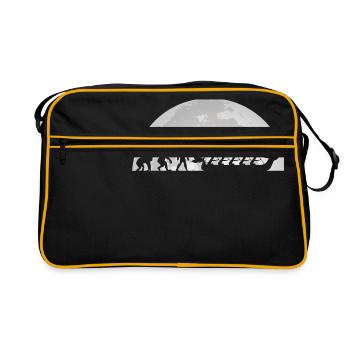 Evolution dragon boat moon full moon paddler - Retro Bag - black/gold - Front