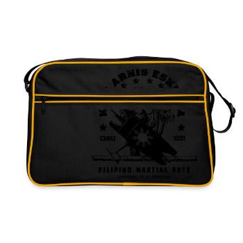 Eskrima Kali Arnis - Sac Retro - noir/or - Devant
