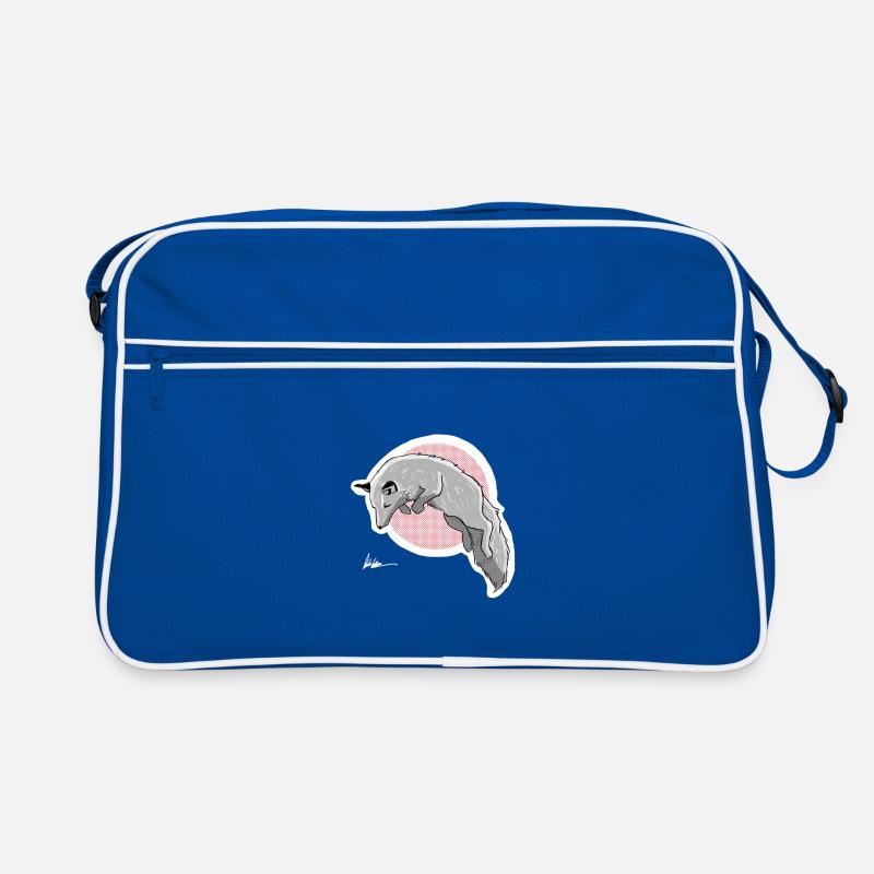 Jagd Schneefuchs Retro Tasche