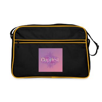 Gupri est pastel mandala - Sac Retro - noir/or - Devant