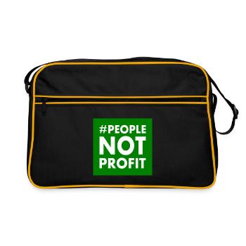 People not profit - Sac Retro - noir/or - Devant