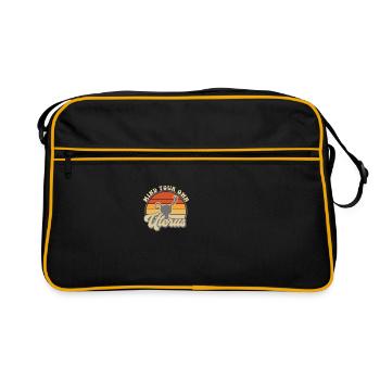 Occupez-vous de votre propre utérus - Sac Retro - noir/or - Devant
