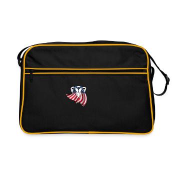 Occupez-vous de votre propre utérus - Sac Retro - noir/or - Devant