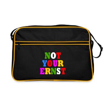 Not your ernst - Retro Tasche - Schwarz/Gold - Vorne