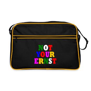 Not your ernst - Retro Tasche - Schwarz/Gold - Vorne