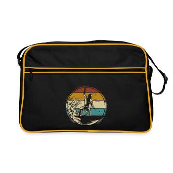Surfer surfer retro - Retro Bag - black/gold - Front