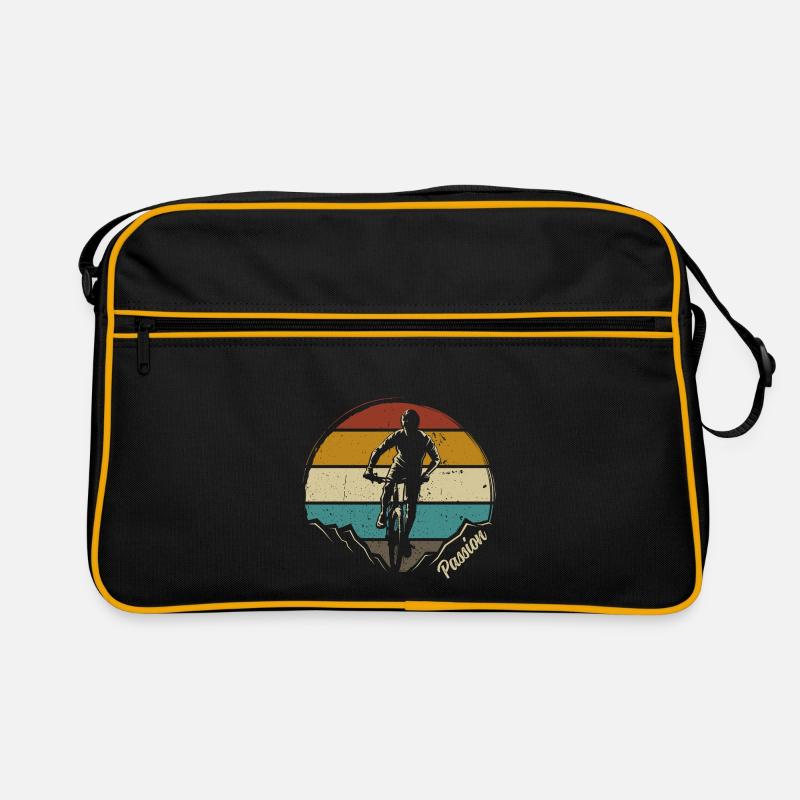 Bicycle MTB Mountain Bike Mountainbiker Retro Bag