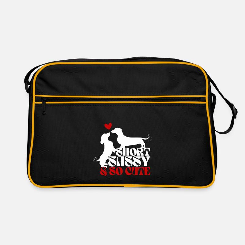 Teckel Chien Teckel Race de chien Teckel Sac Retro