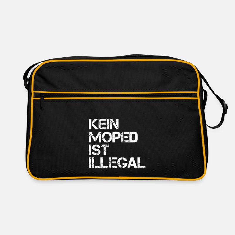Moped Design für einen Mopedfahrer Retro Tasche